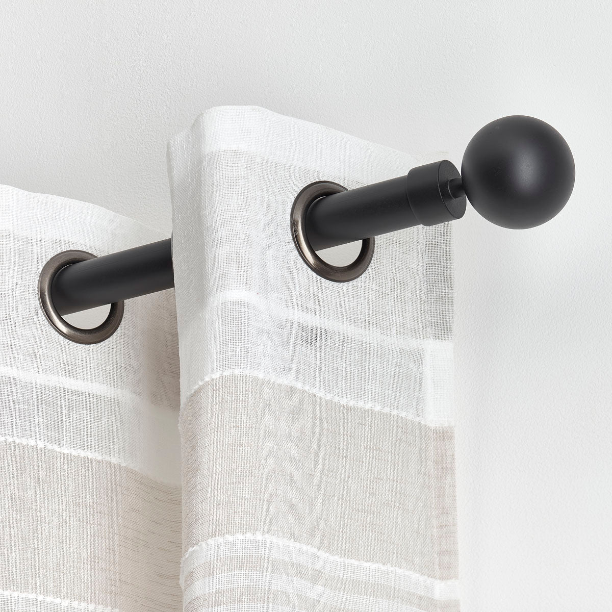 Extendable Gallery 120-210 CM Gaia - Matte Black