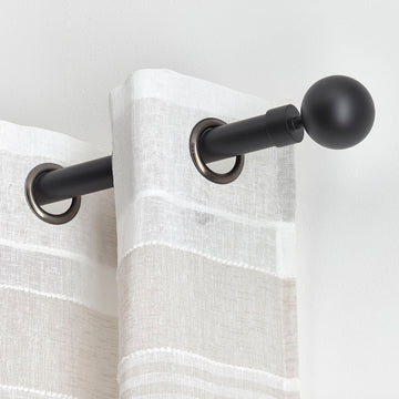 Extendable Gallery 120-210 CM Gaia - Matte Black