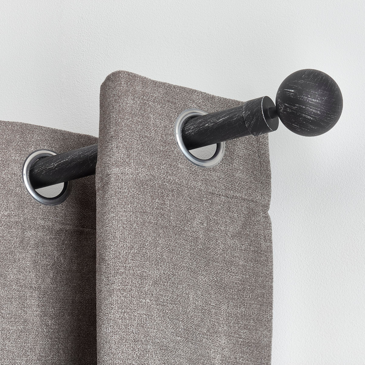 Extendable Gallery 210-380 CM Gaia - Black Silver