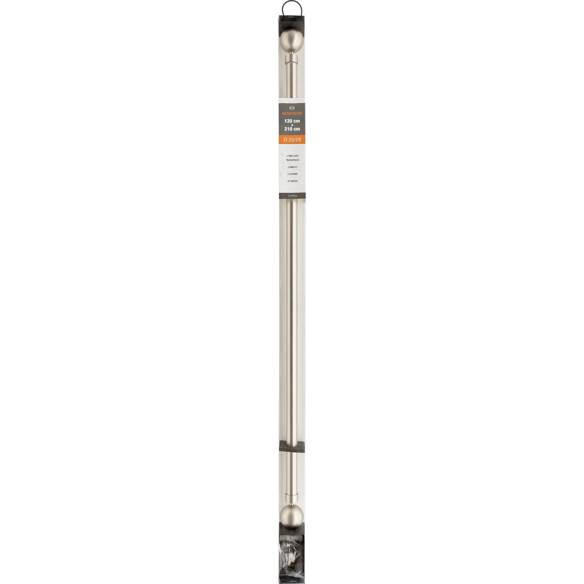 Extendable Gallery 120-210 CM Hera - Silver
