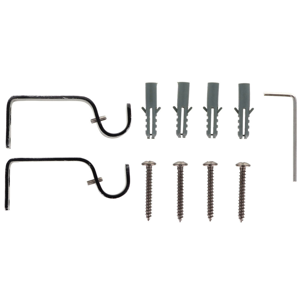 Extendable Gallery 120-210 CM Basic - Black Silver