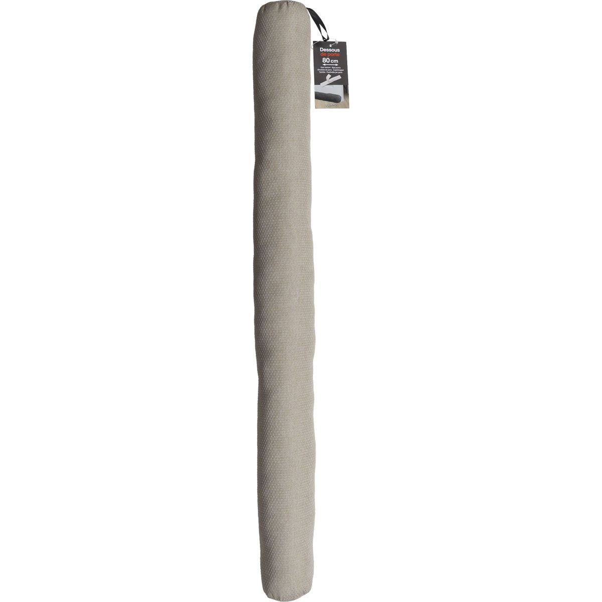 Textured door insulator 80 cm with hedgehog closure - Beige