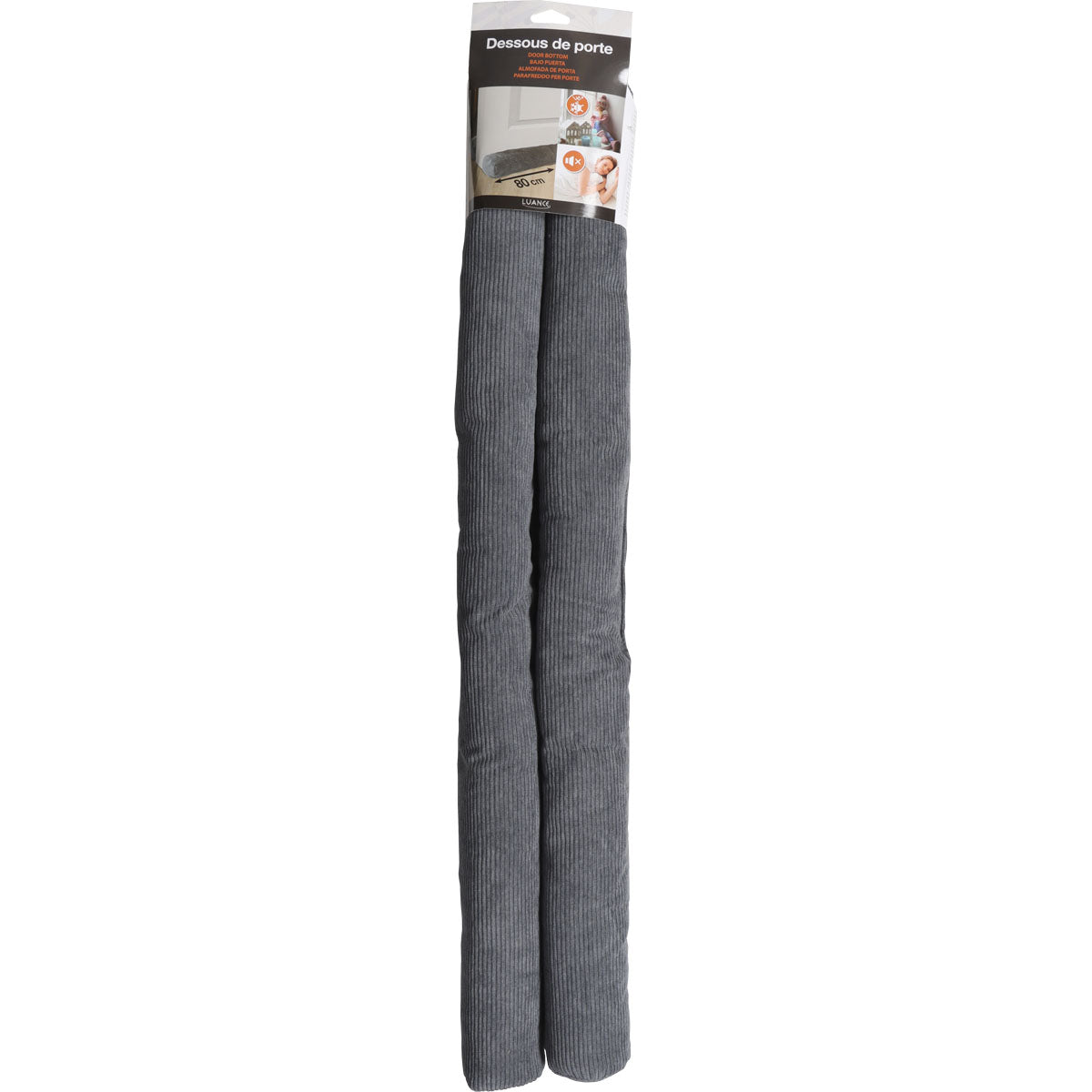 Double door insulator 80CM velvet - Gray