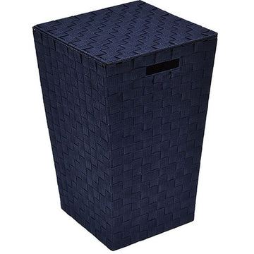 Polyester Woven Laundry Basket - Navy Blue