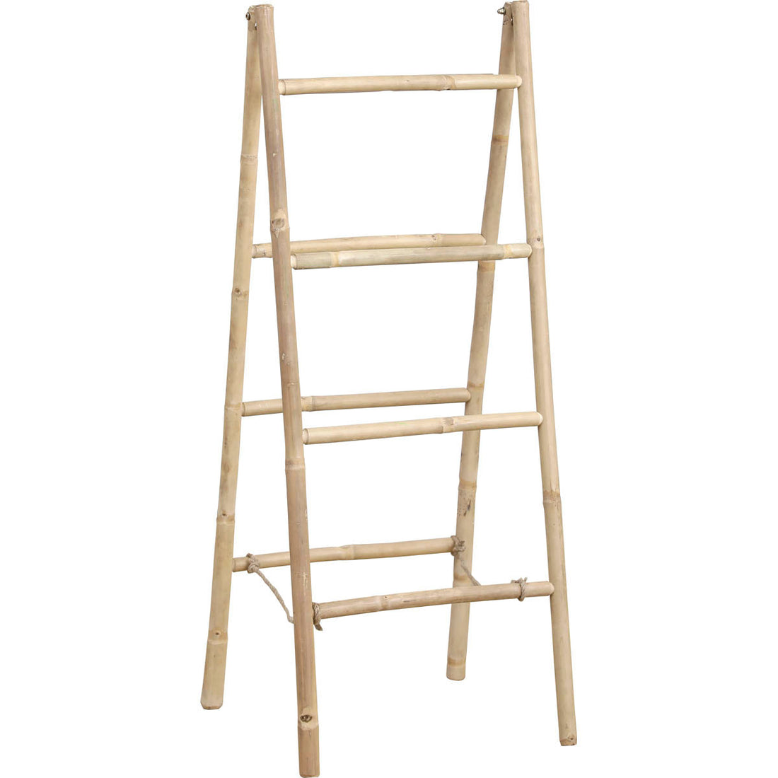 Double foldable bamboo towel rack - Bamboo 