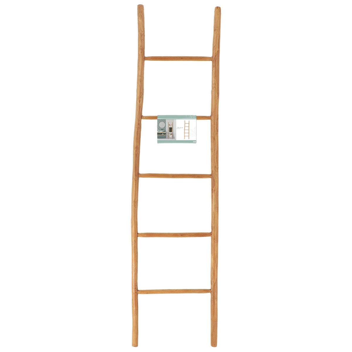 Ladder-shaped towel rack with 5 bars - made of 100% bamboo 