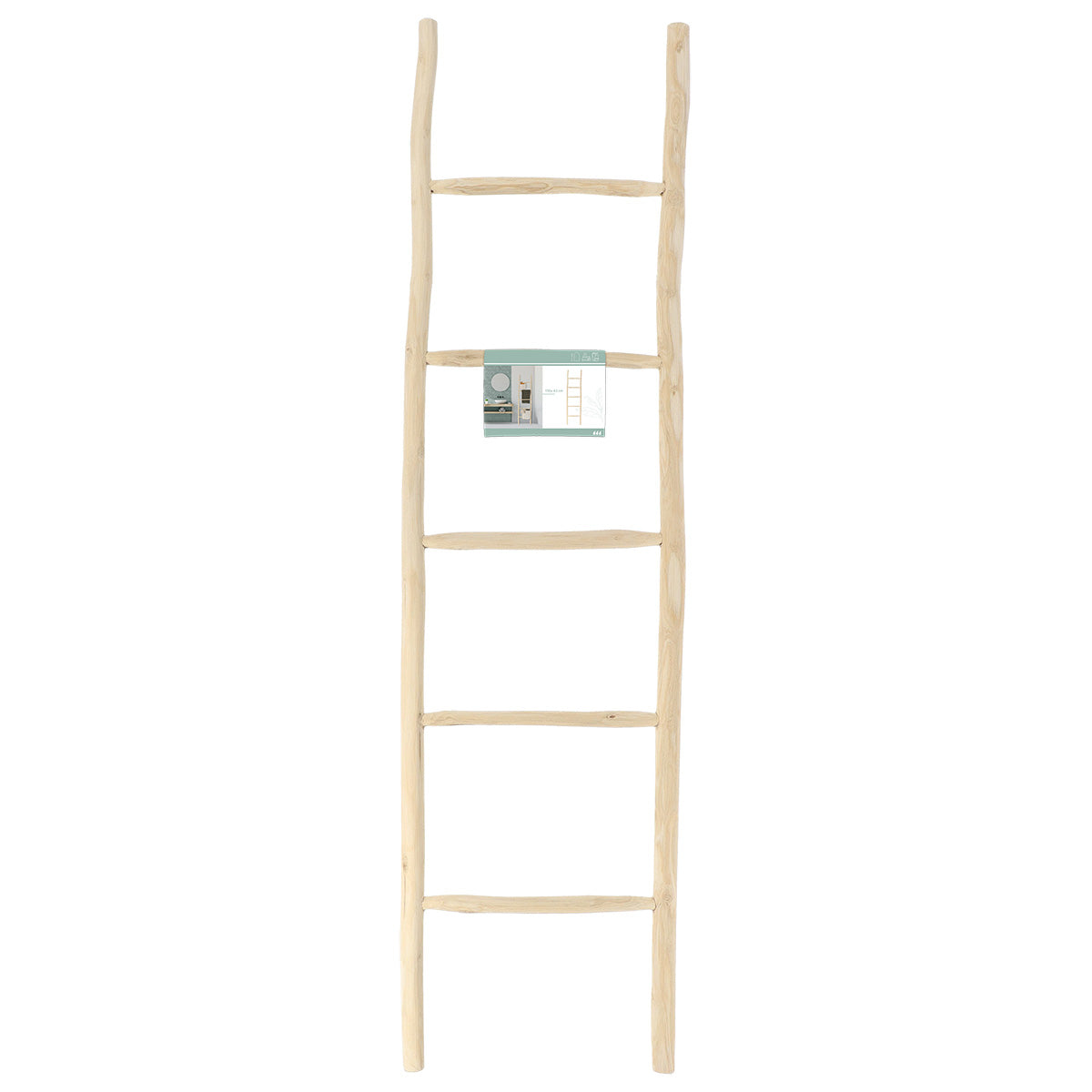 5-Bar Ladder-Style Towel Rack – 100% Natural Bamboo 