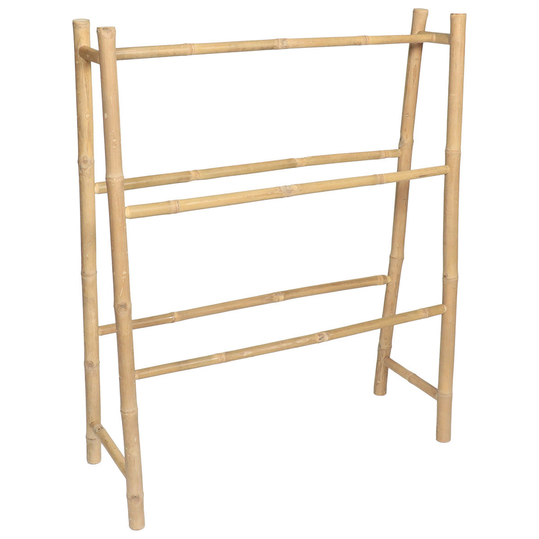 Bamboo Towel Rack with 5 Bars - Bamboo 