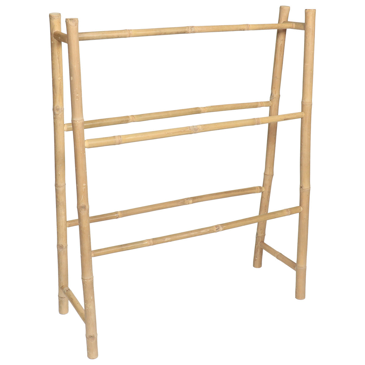 Bamboo Towel Rack with 5 Bars - Bamboo 