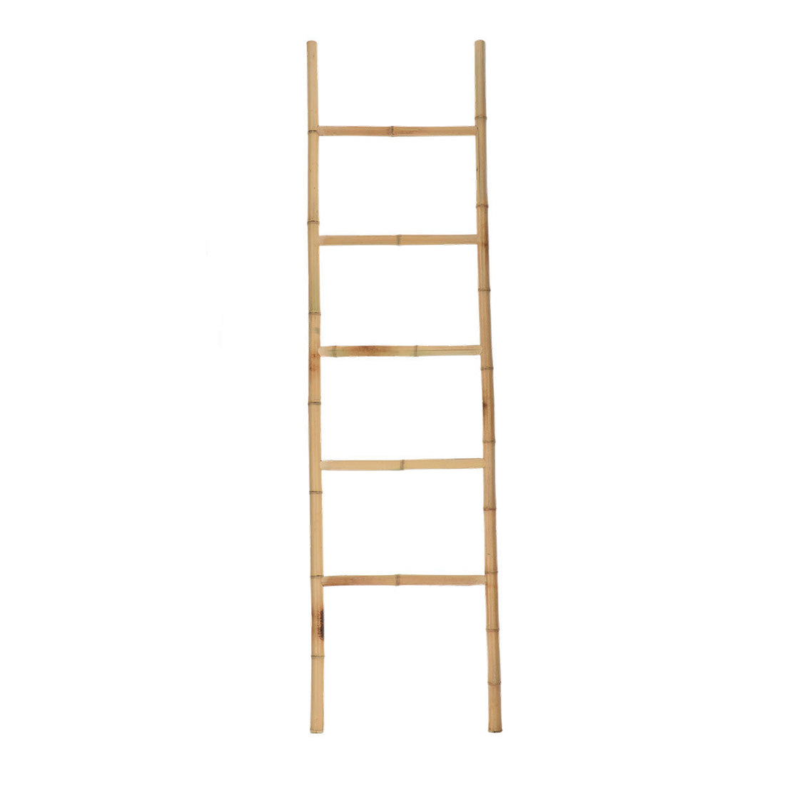 Ladder-shaped towel rack with 5 rails - 100% bamboo