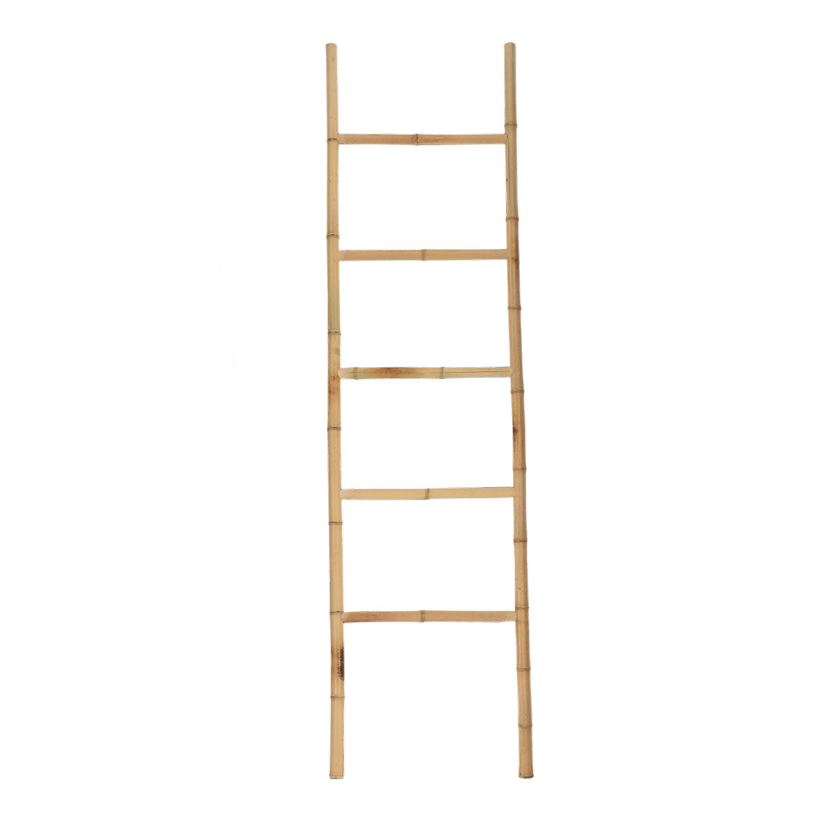 Ladder-shaped towel rack with 5 rails - 100% bamboo
