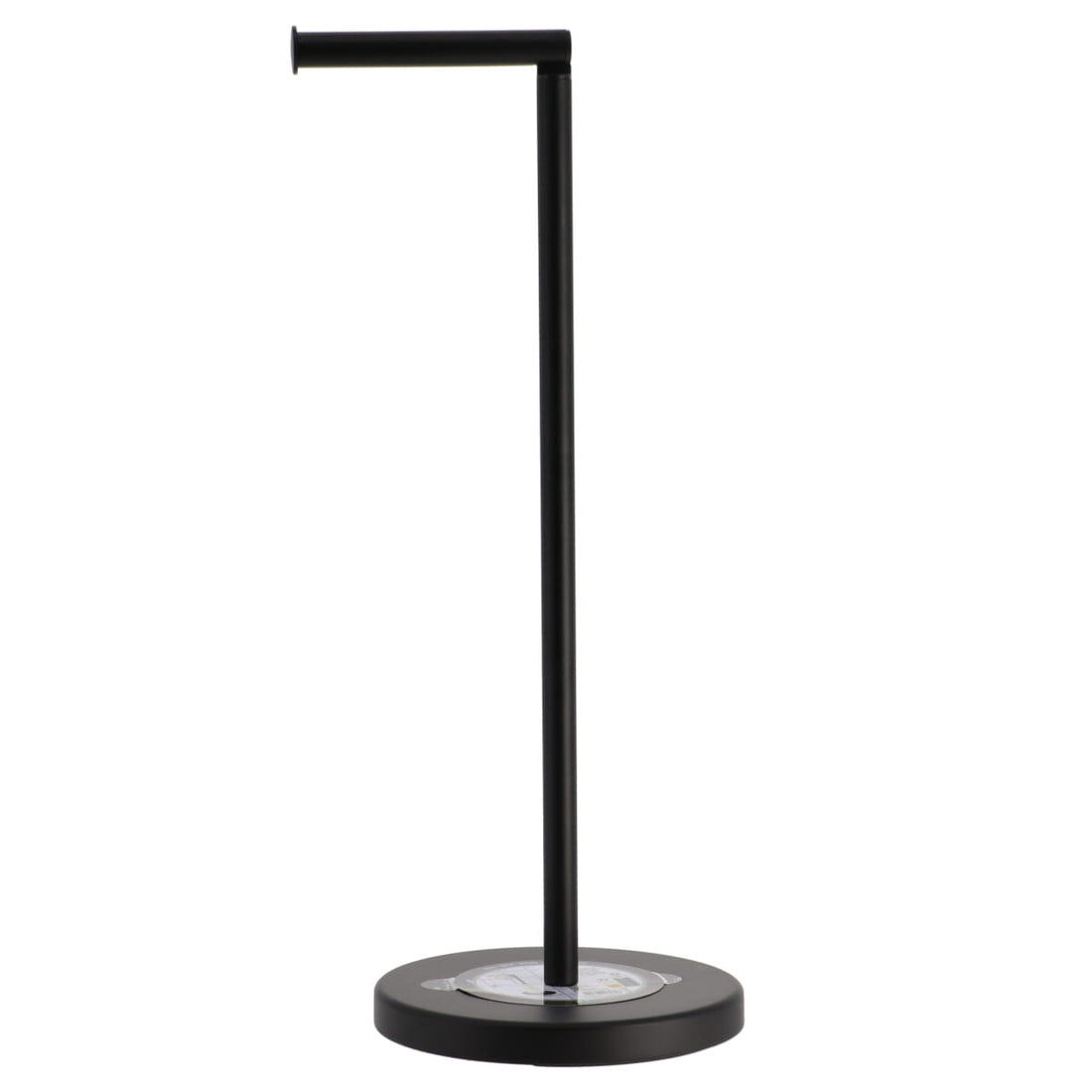 Metal Toilet Paper Holder and Refill - Black, Elegant Style