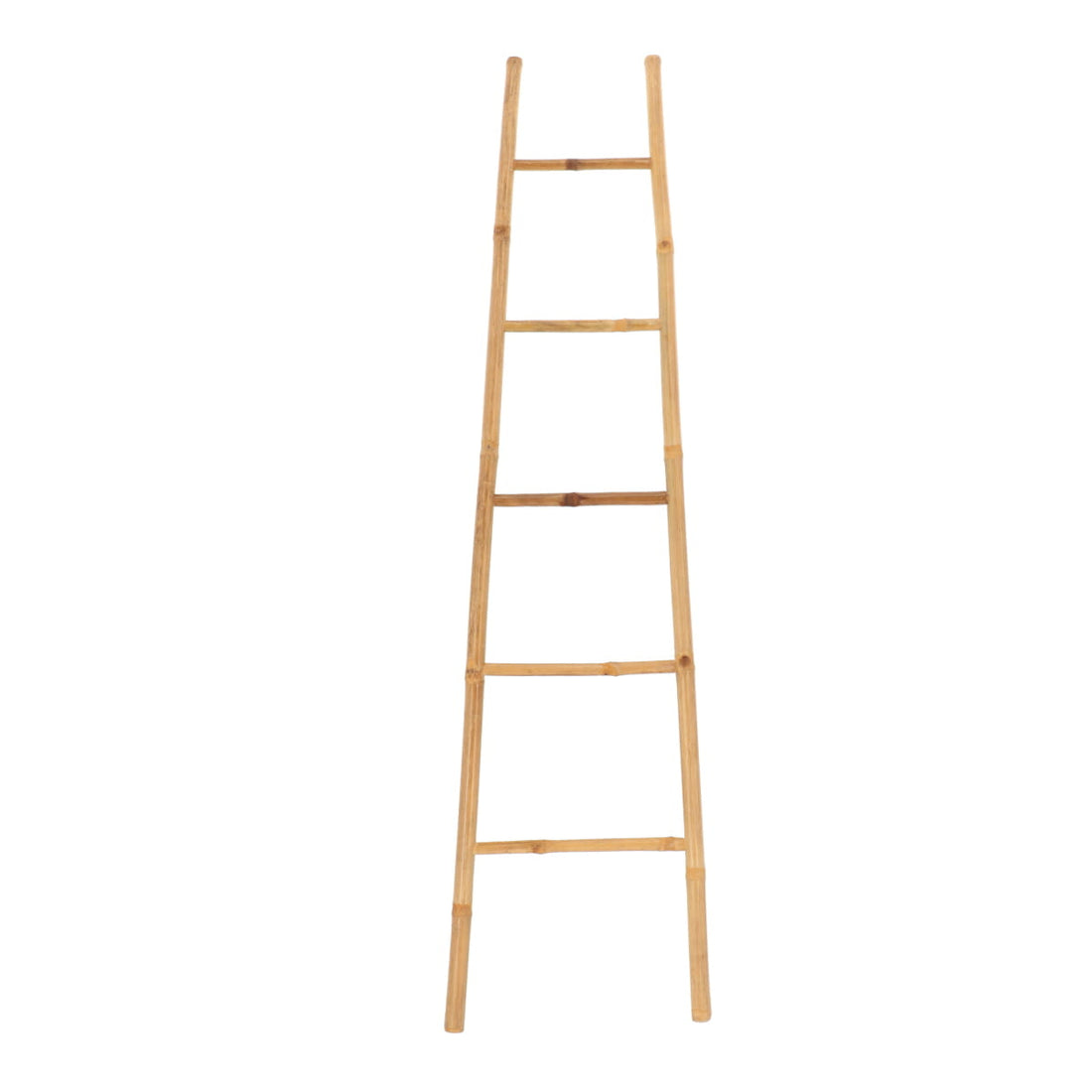 Ladder-shaped towel rack with 5 bars, small size - 100% bamboo 