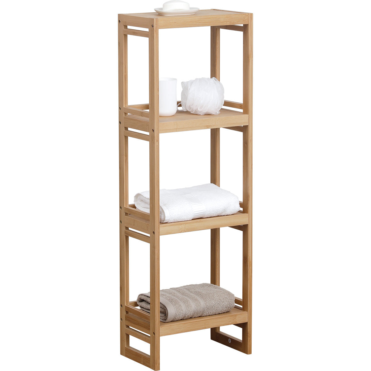 Bamboo furniture with 4 shelves - Bamboo