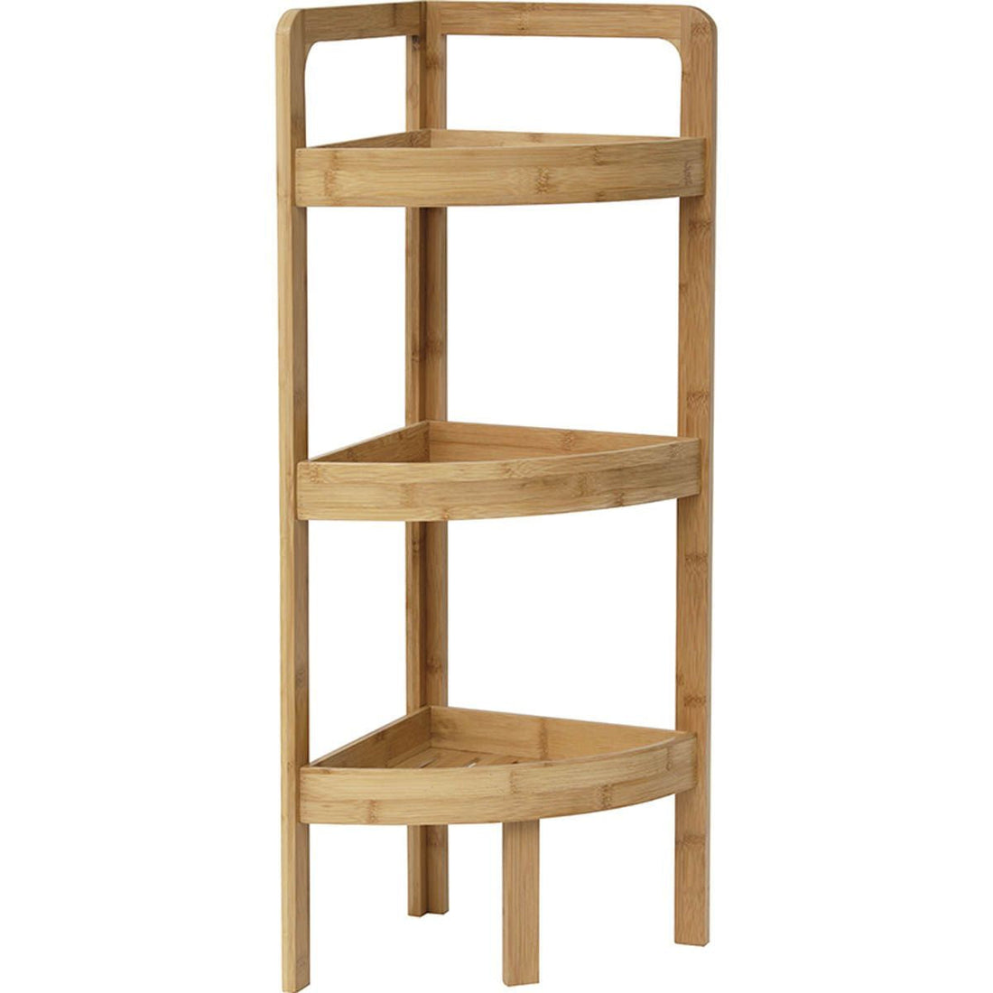 Corner cabinet with 3 shelves - Bamboo 