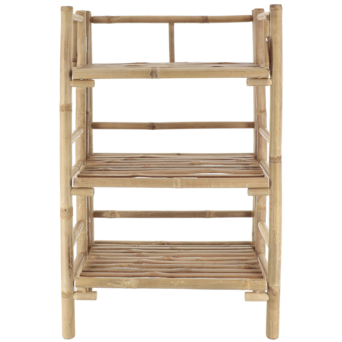 3-tier foldable bamboo shelf - Bamboo 