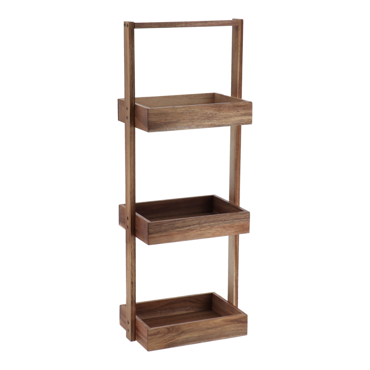 Acacia/MDF shelf with 3 levels - Acacia 