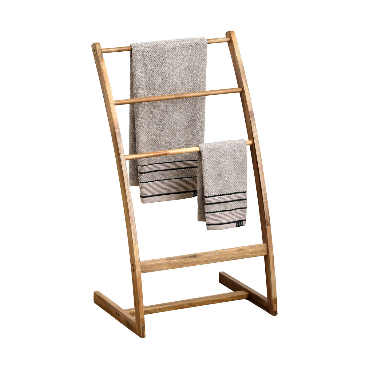 3-arm towel rack - Acacia 
