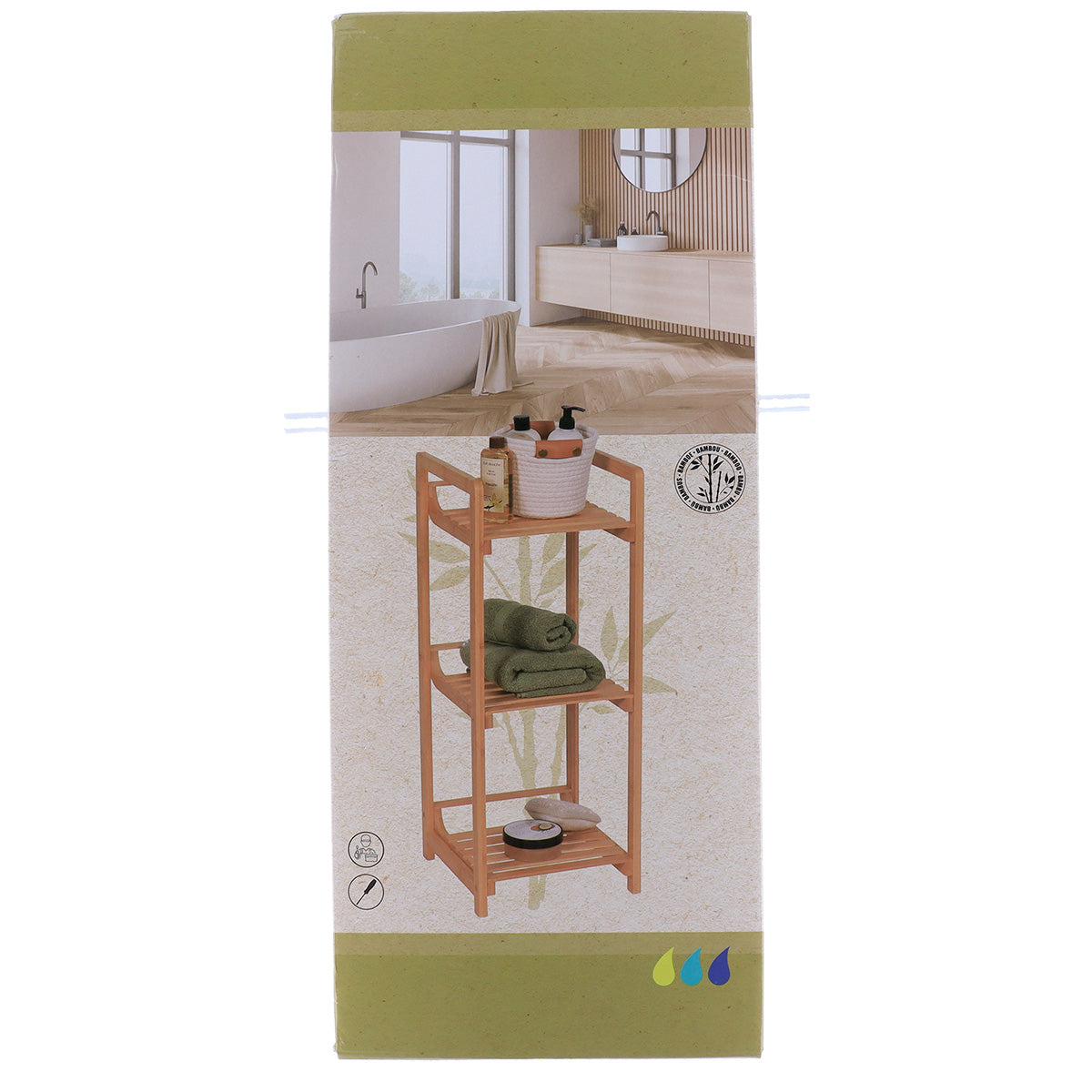 Bamboo furniture with 3 shelves - Bamboo