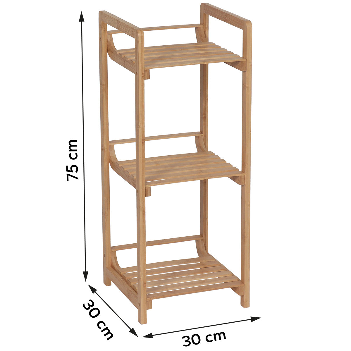 Bamboo furniture with 3 shelves - Bamboo