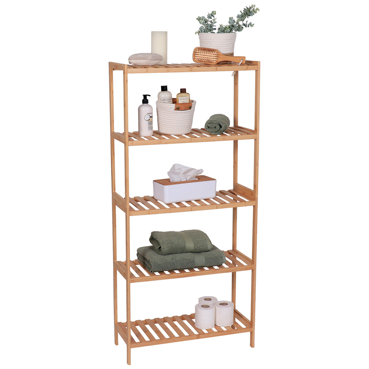 Bamboo furniture with 5 shelves - Bamboo 