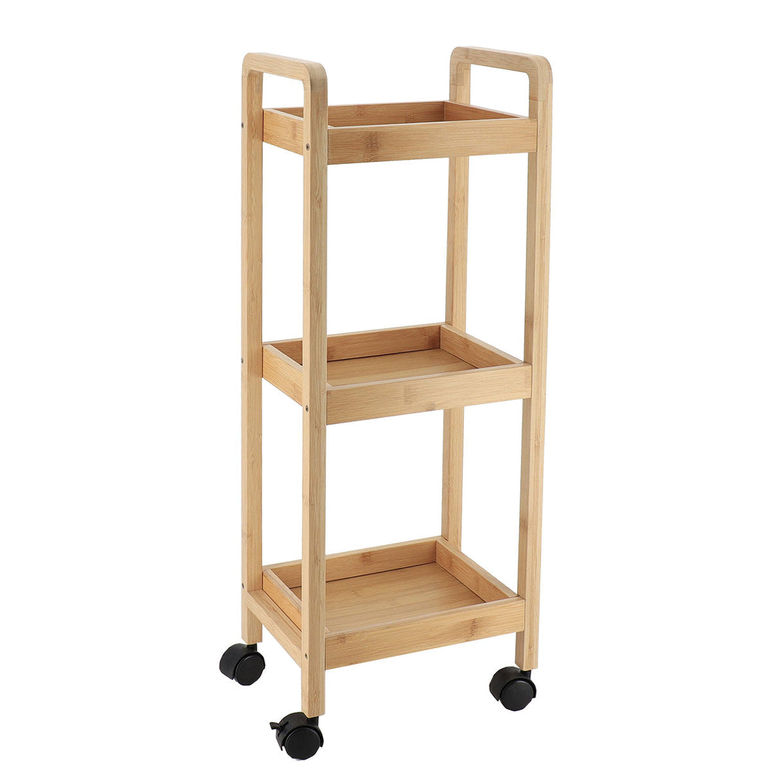 Bamboo+MDF furniture with 3 shelves - Natural/Bamboo 