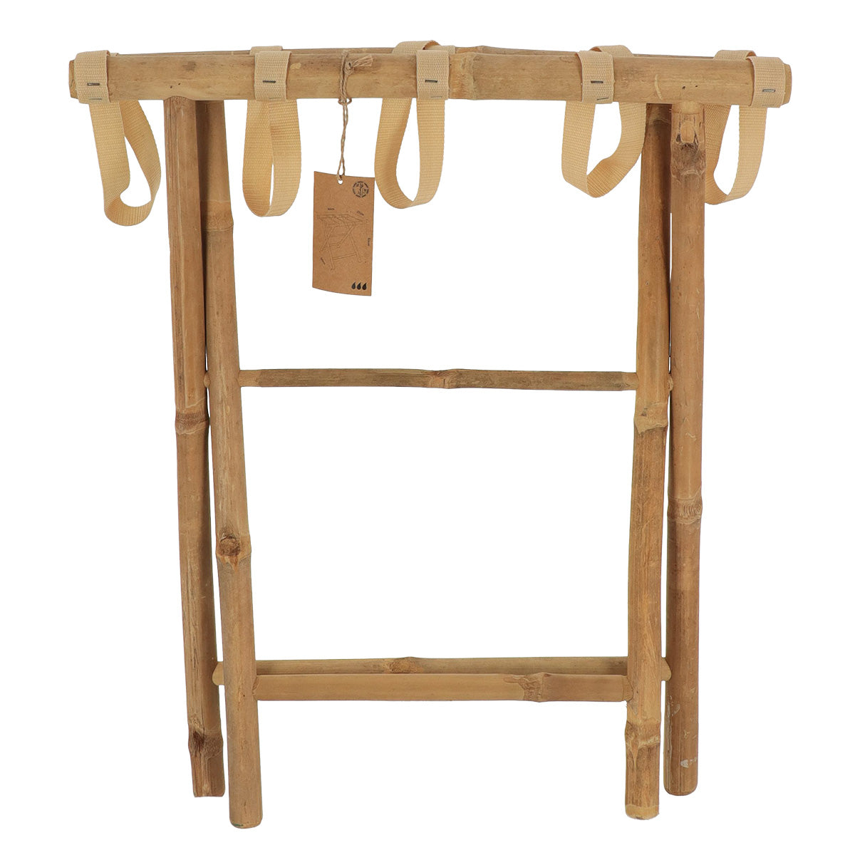 Foldable bamboo suitcase rack - Bamboo 