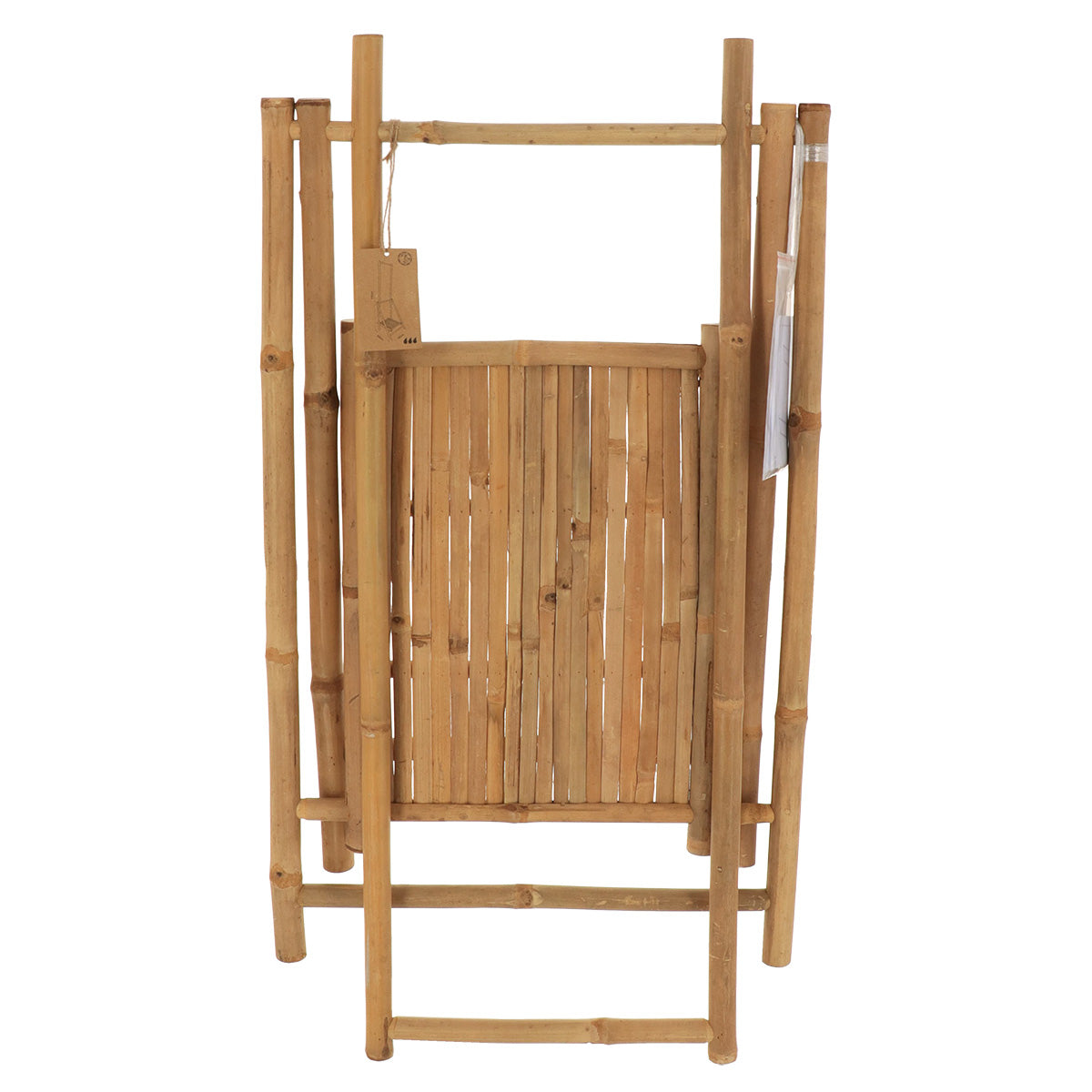Foldable bamboo furniture with 2 bars and 1 shelf - Bamboo 