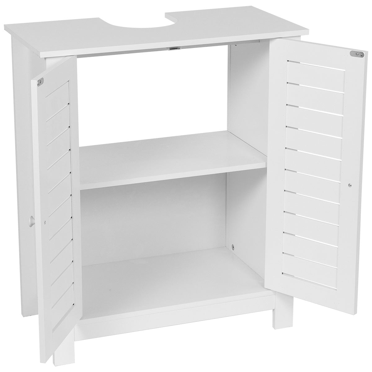 MDF Sink Cabinet With 2 Doors + 1 Interior Shelf - Santorini 