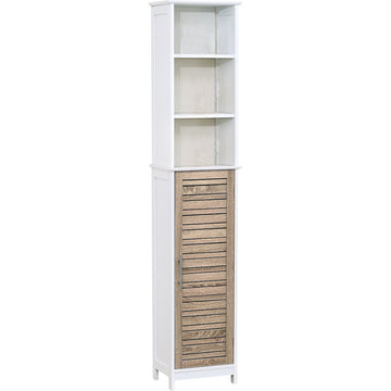 MDF storage column with 1 door and shelves - Stockholm