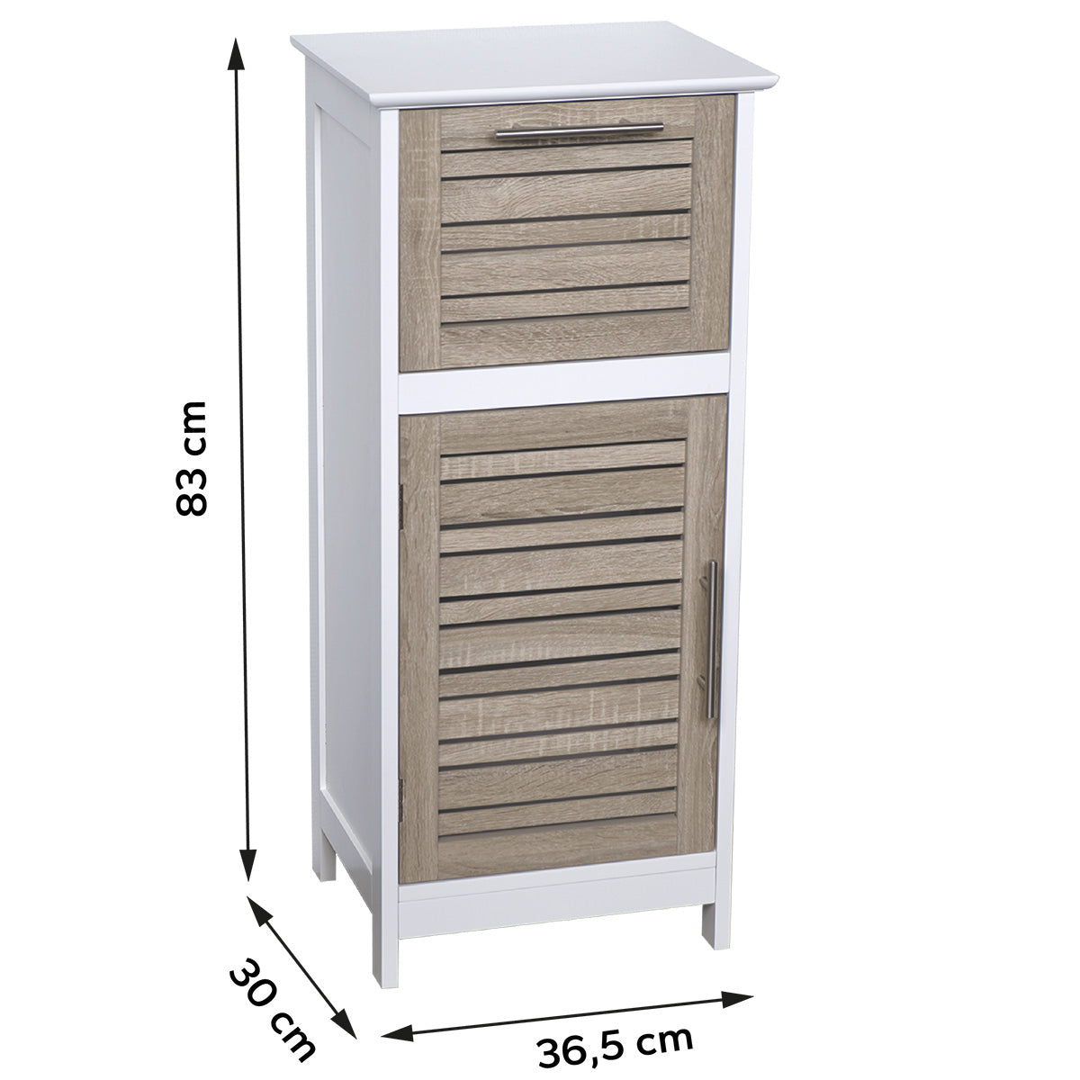 MDF Lower Cabinet With 1 Door + 1 Drawer - Stockholm