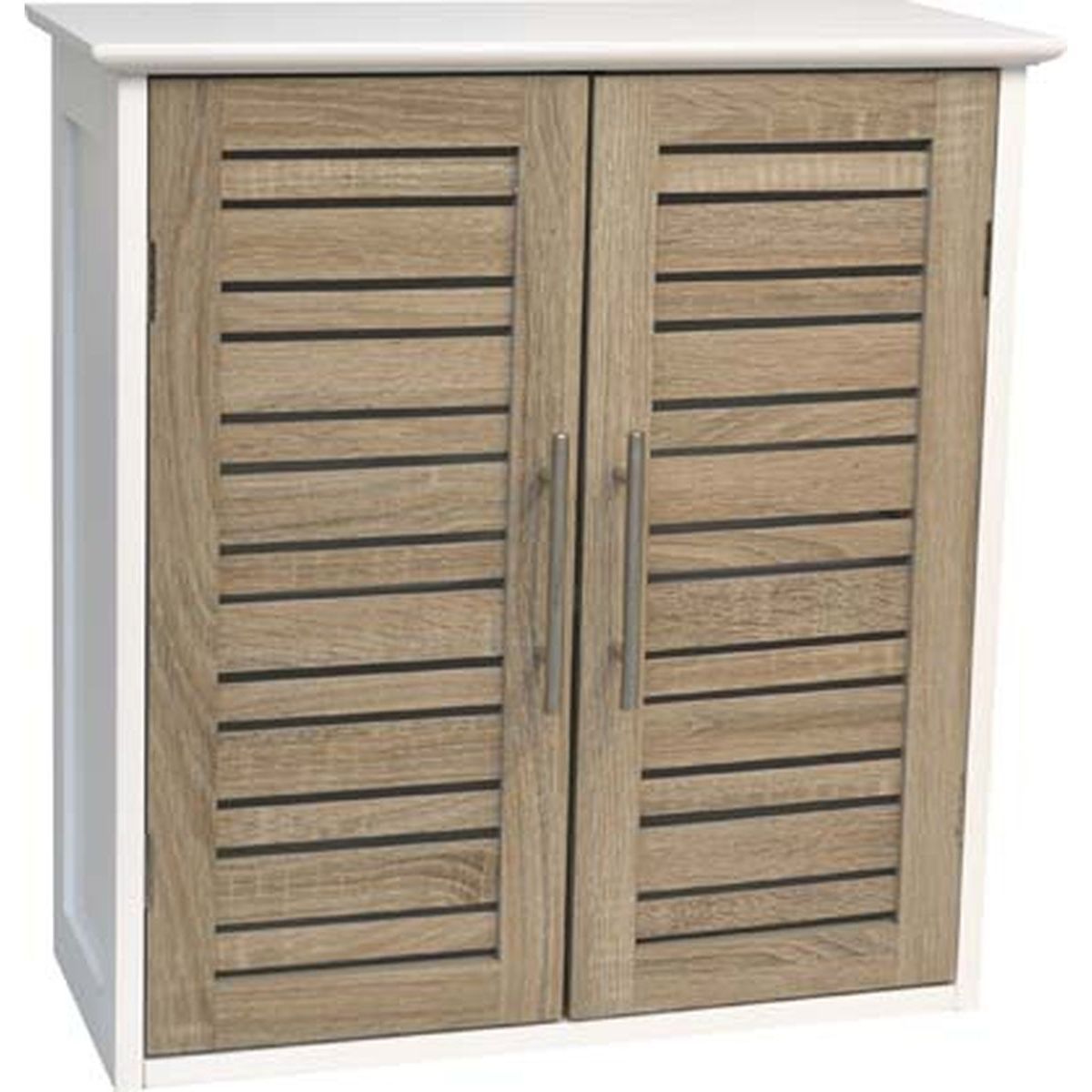 MDF Wall Cabinet With 2 Doors + 1 Interior Shelf - Stockholm