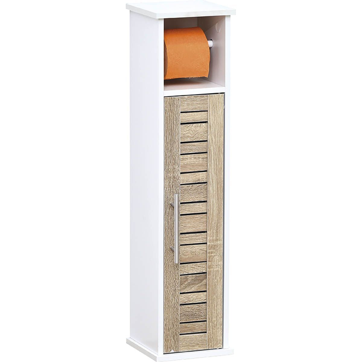 Toilet Paper Dispenser With 1 Door And 1 Interior Shelf - Stockholm