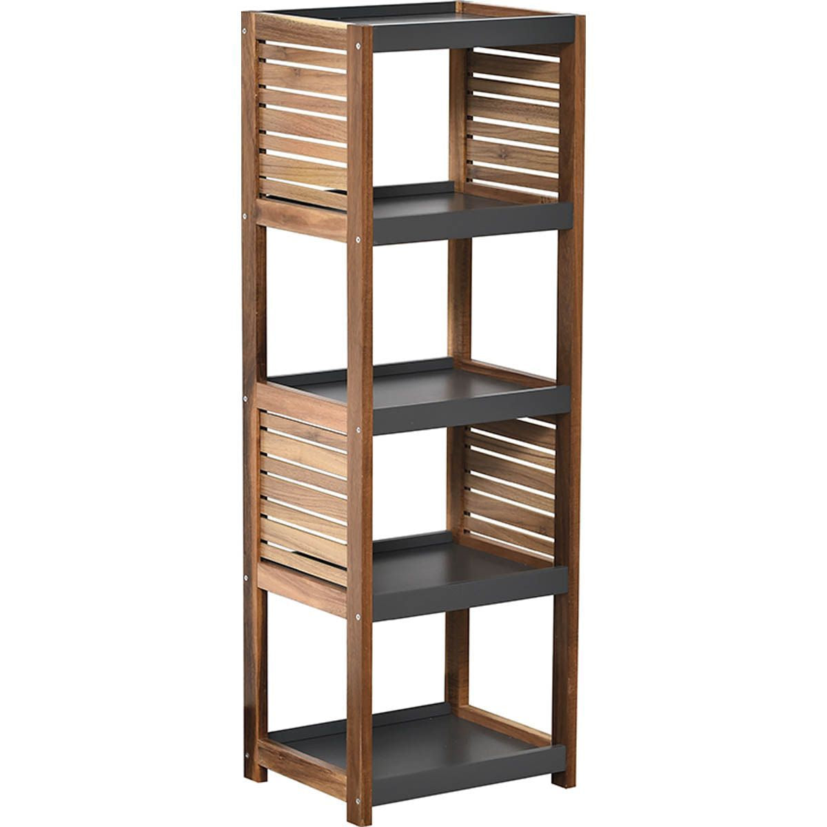 5-Shelf Acacia And MDF Stand - Element