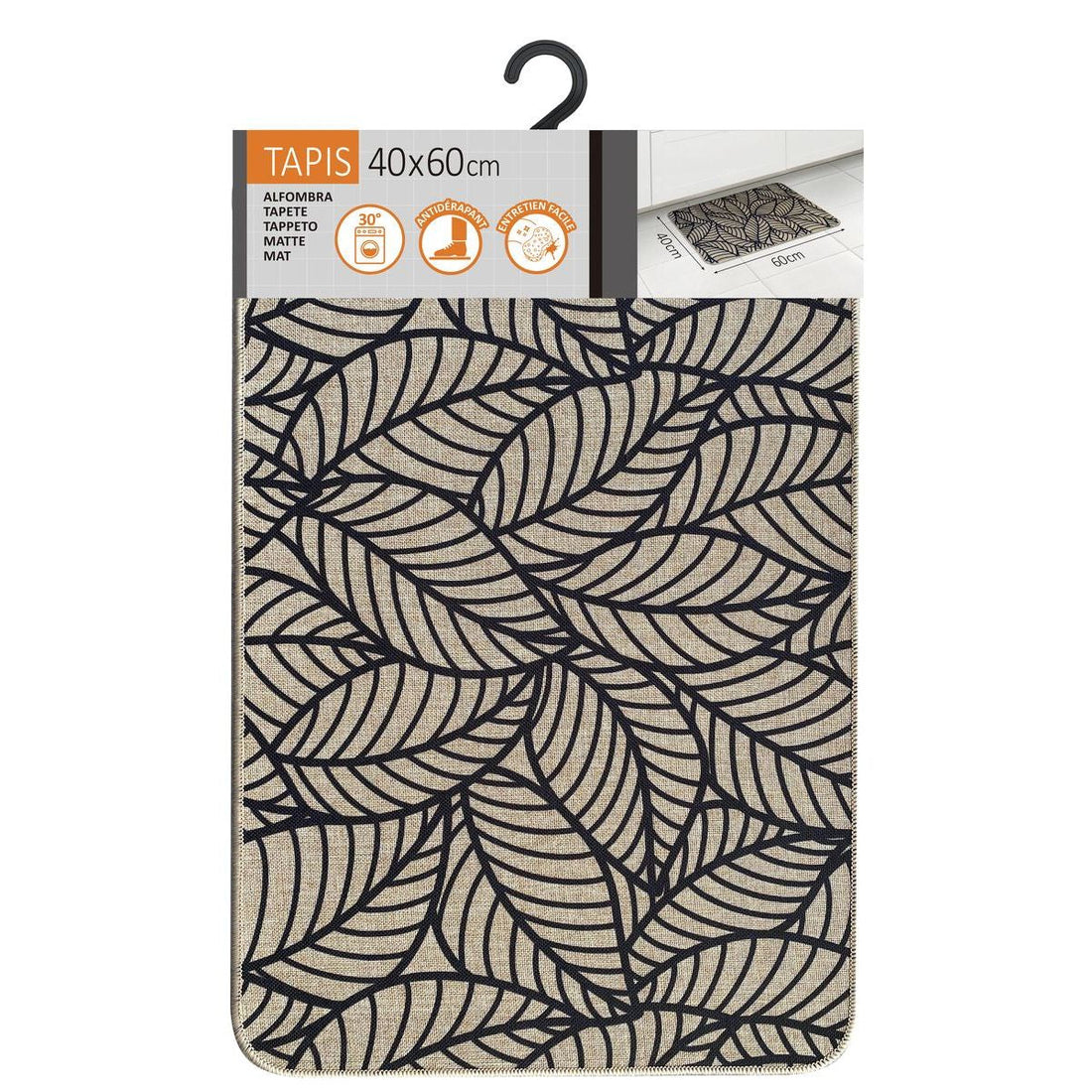 Kitchen rug Jungle Beige - 40X60CM