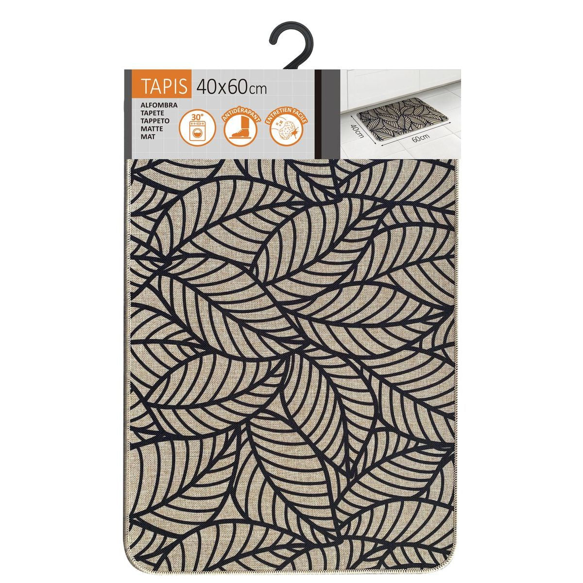 Kitchen rug Jungle Beige - 40X60CM