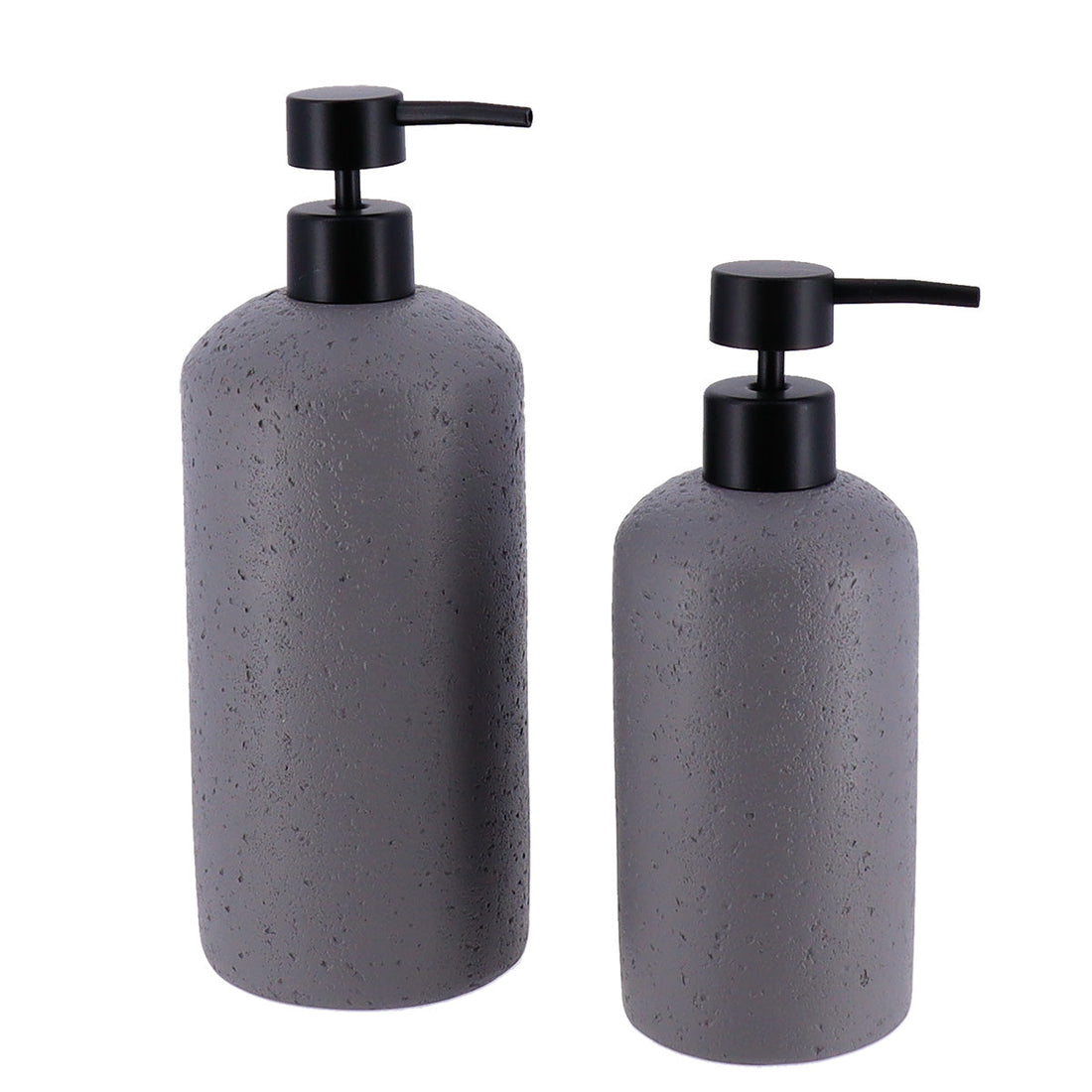 Stone effect polyresin soap dispenser 800 ml - Grey 