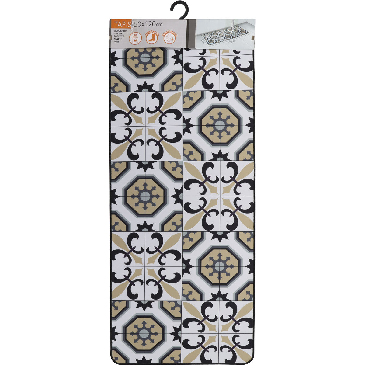 Kitchen rug Carmen Blanc - 50X120CM