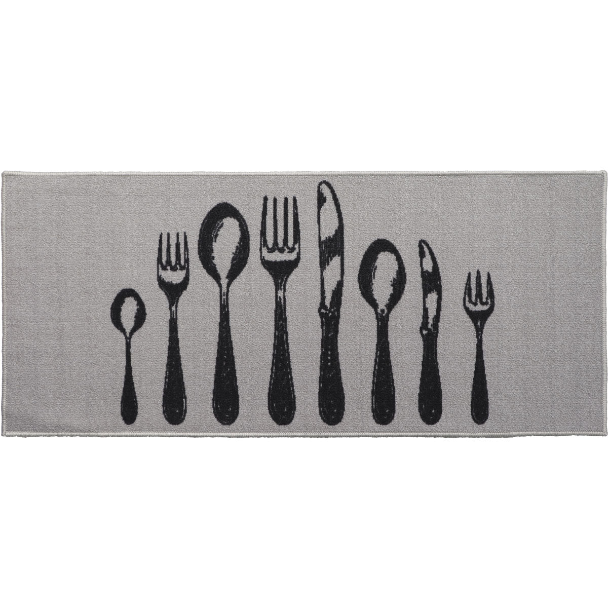 Kitchen rug Couverts Gris - 50X120CM