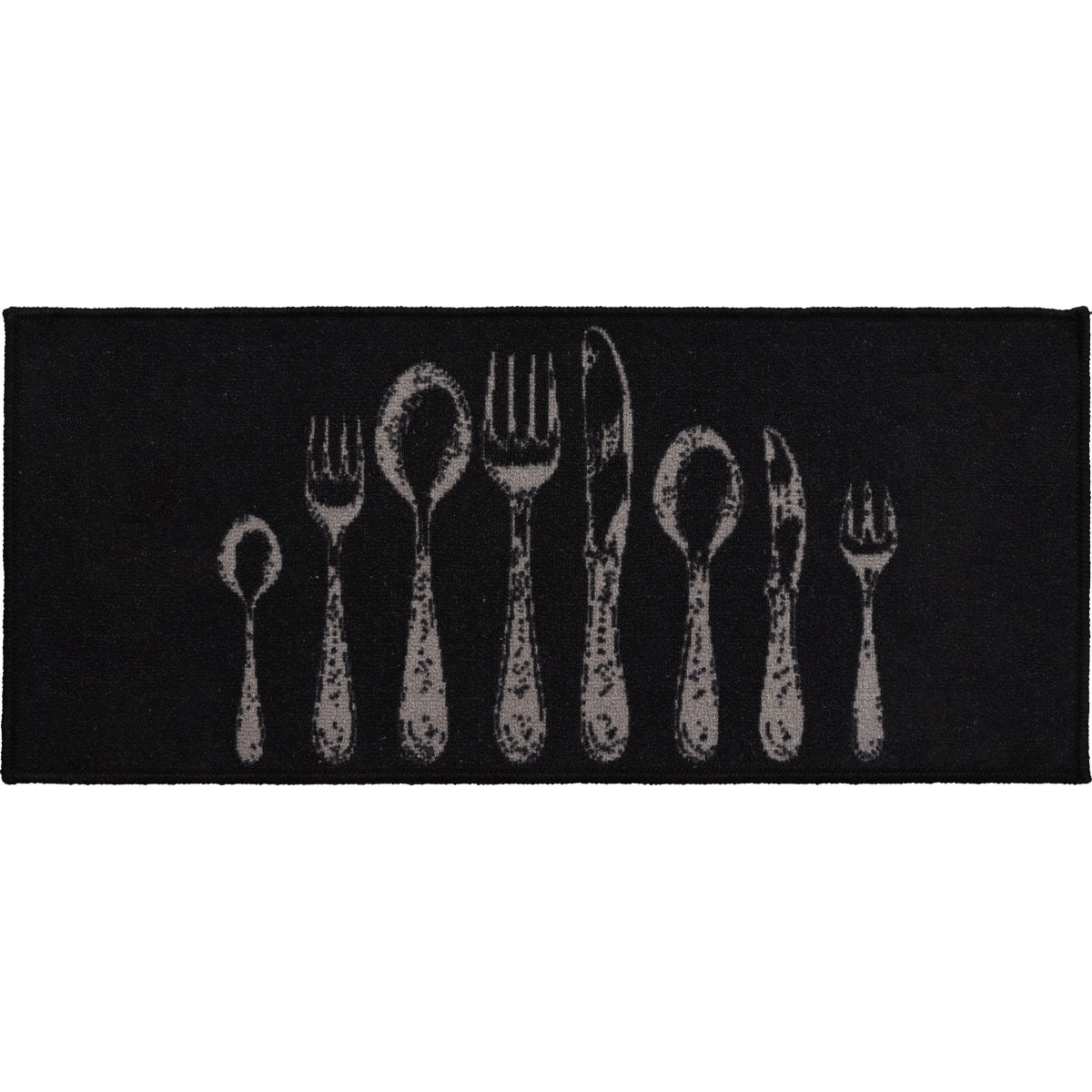 Couverts Noir kitchen rug - 50X120CM