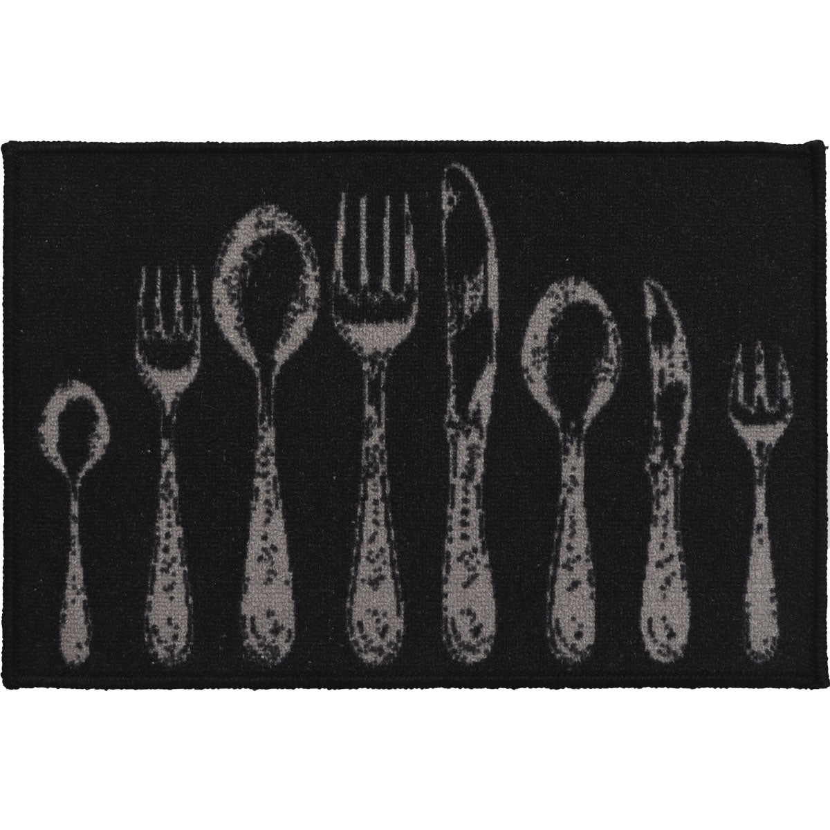Couverts Noir kitchen rug - 40X60CM