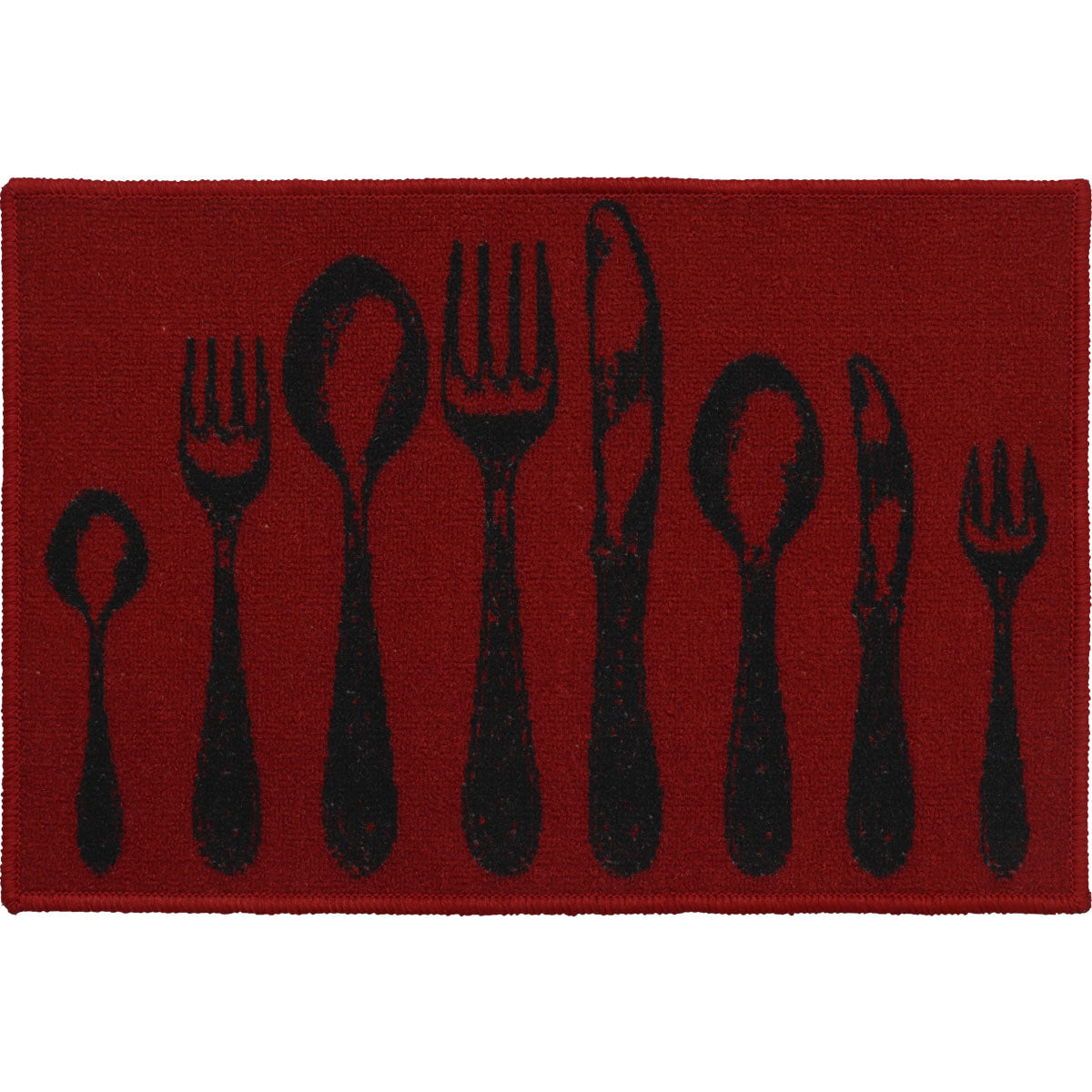 Couverts Red Kitchen Rug - 40X60CM
