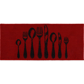 Couverts Rouge kitchen rug - 50X120CM