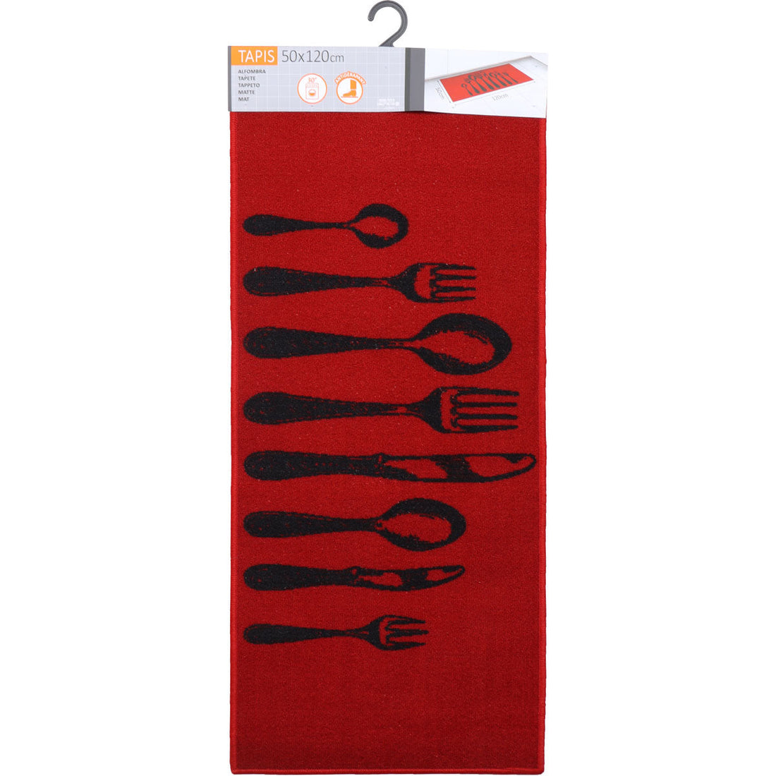 Couverts Rouge kitchen rug - 50X120CM