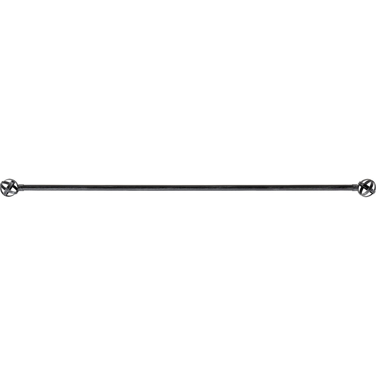Extendable Gallery 210-380 CM Capri - Black Silver