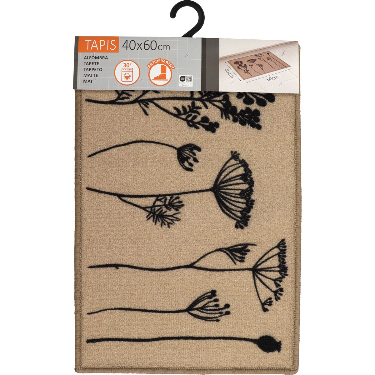 Kitchen rug Herbier Beige - 50X80CM