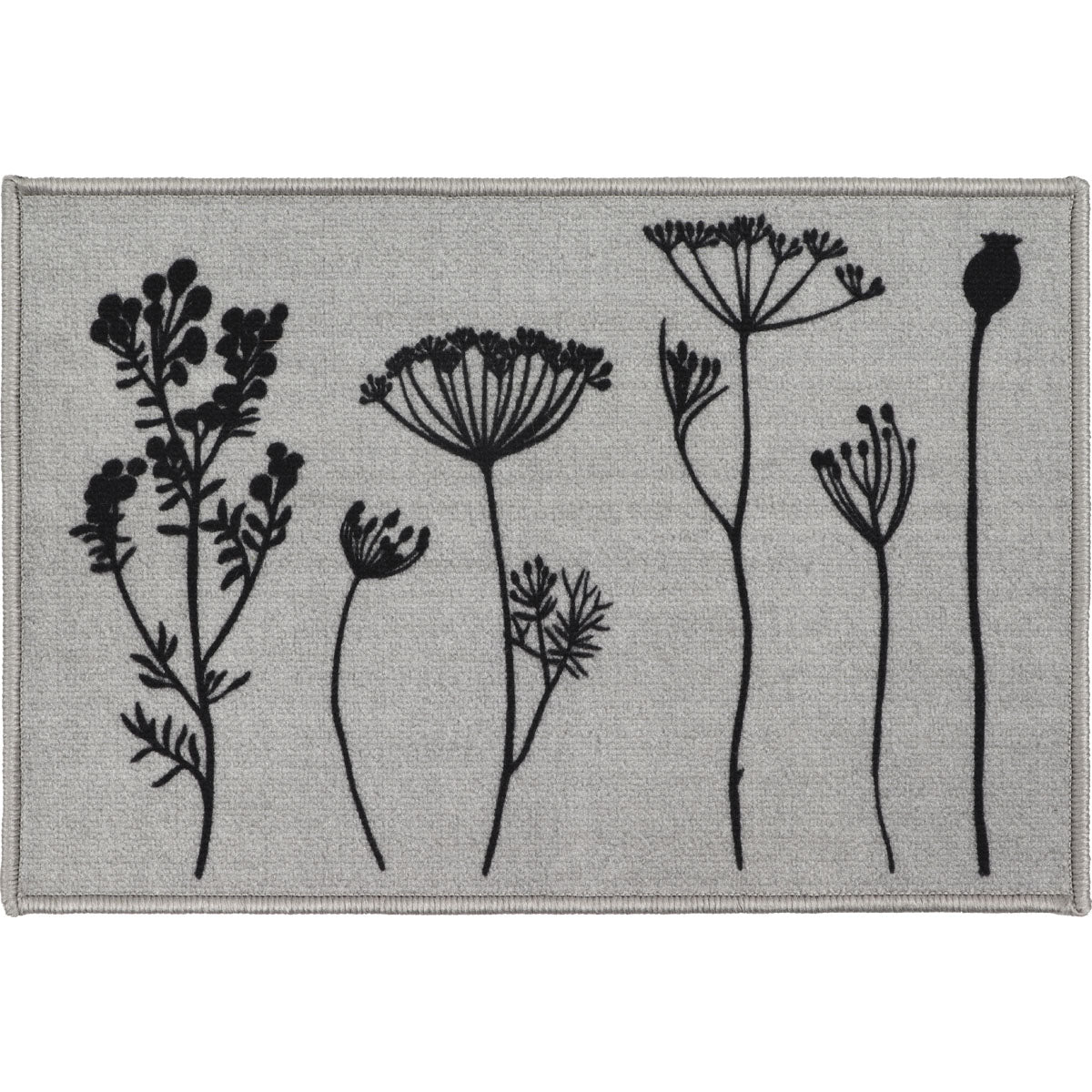 Kitchen rug Herbier Grey - 40X60CM