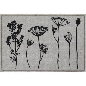 Kitchen rug Herbier Grey - 40X60CM