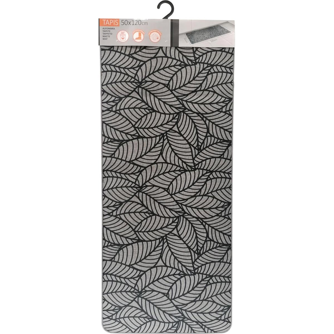 Jungle Grey kitchen rug - 50X120CM