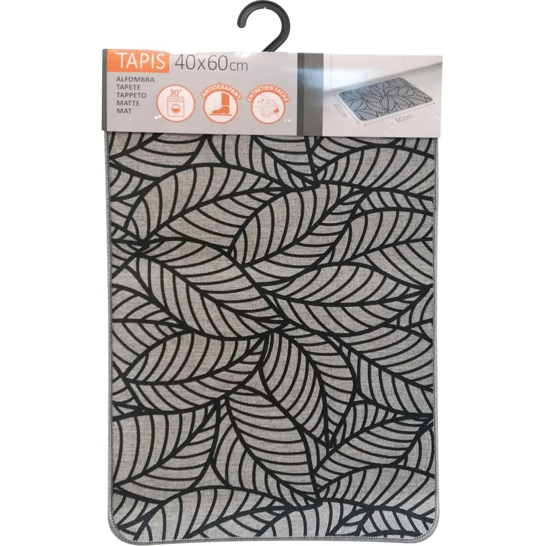 Jungle Grey kitchen rug - 40X60CM